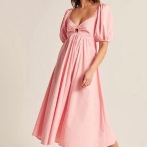 Abercrombie & Fitch O Ring Midi Dress